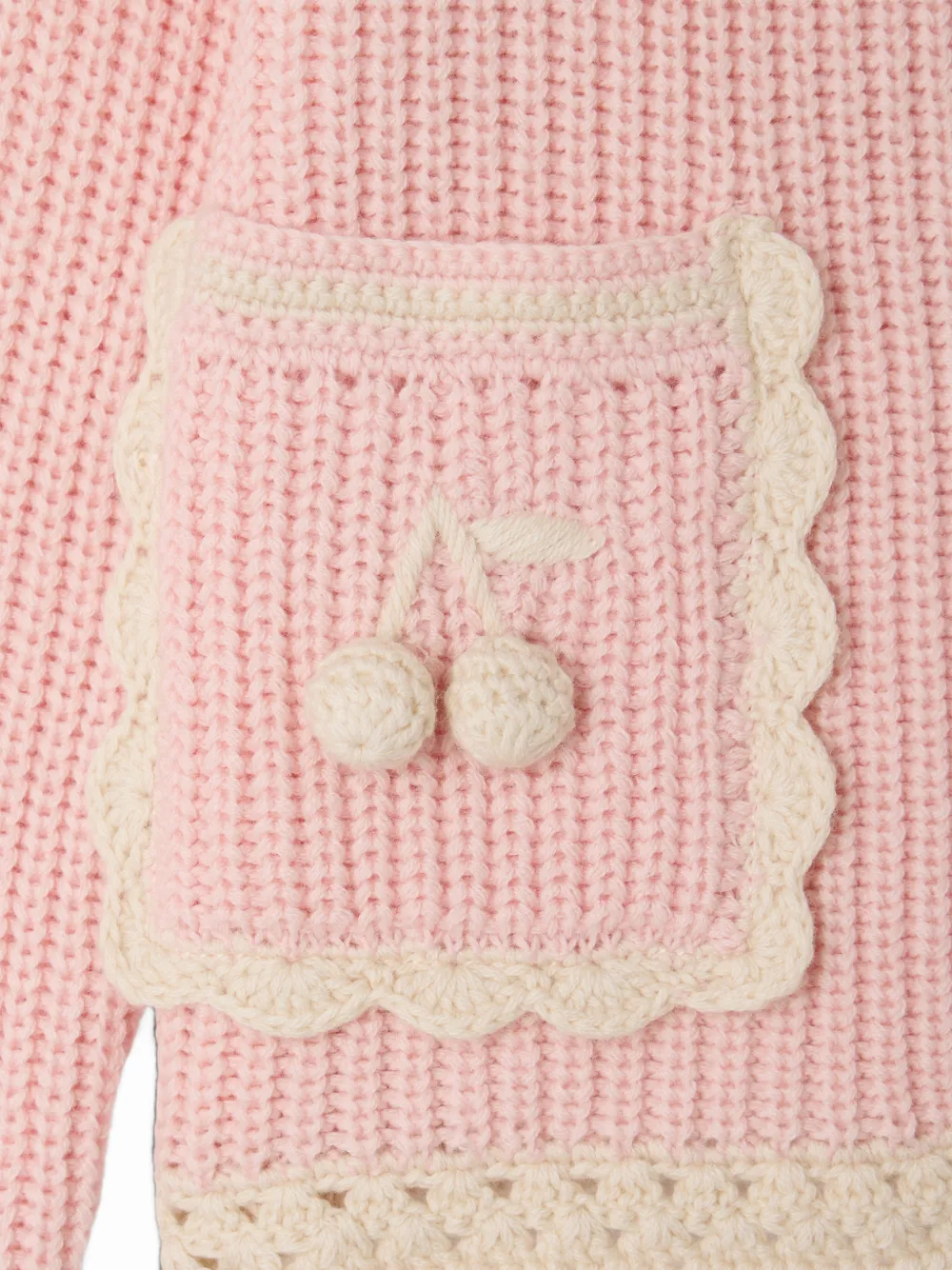 Bonpoint Marlys vest met gewelfde afwerking Roze