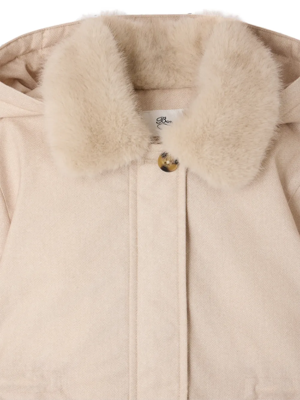 Bonpoint Madelina jas met capuchon Beige