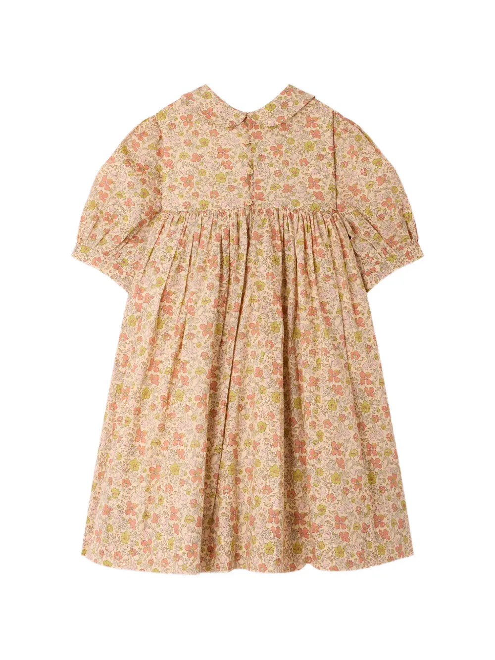 Bonpoint Melodia katoenen-jurk met bloemenprint Beige