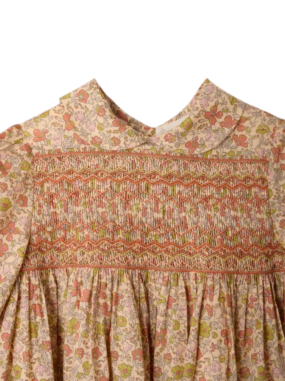 Bonpoint Melodia katoenen-jurk met bloemenprint Beige