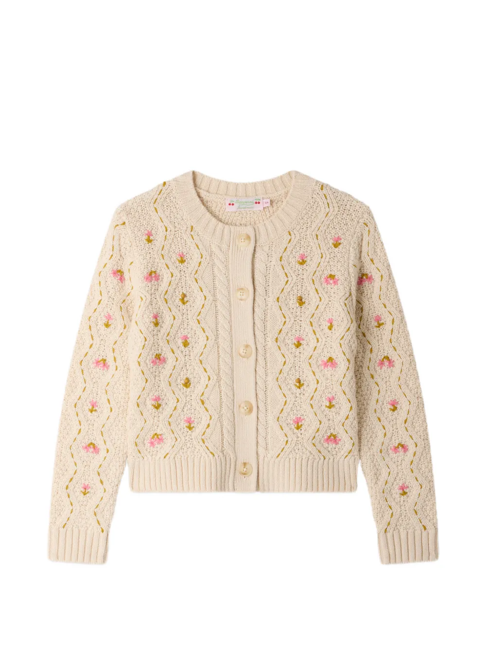 Bonpoint Cardigan Mahael con ricamo - Toni neutri