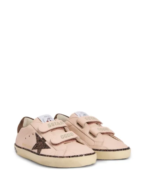 Bonpoint x Golden Goose Oldschool glitter-star touch-strap sneakers