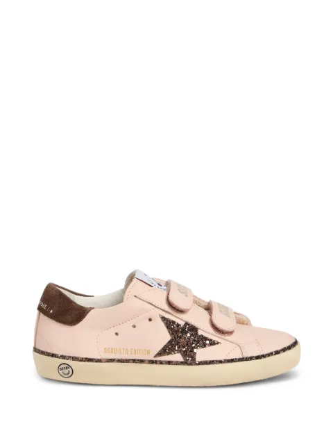 Bonpoint x Golden Goose Oldschool glitter-star touch-strap sneakers