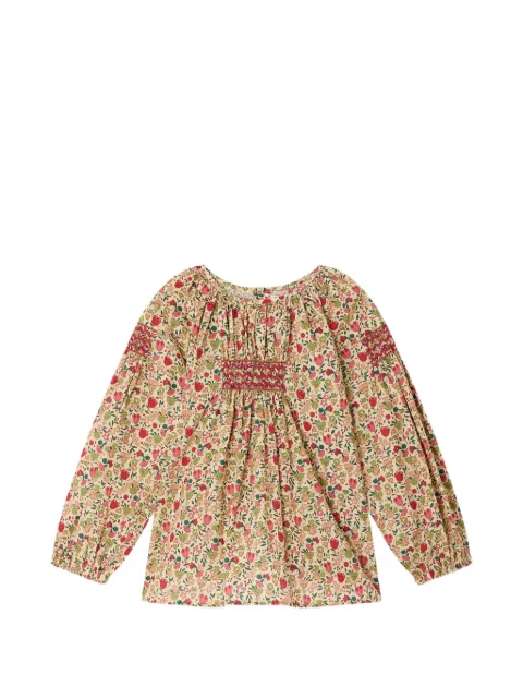 Bonpoint Poldie gesmockte blouse met bloemenprint