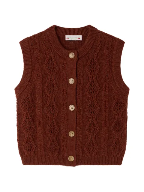 Bonpoint Maia cable-knit gilet