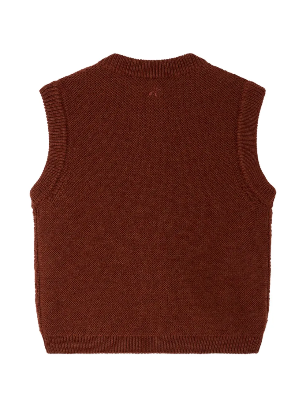 Bonpoint Maia kabelgebreide bodywarmer Bruin