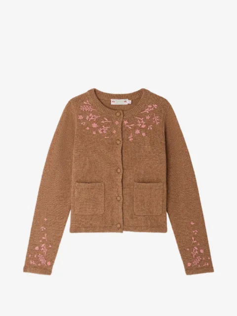 Bonpoint Madelia Cardigan mit Blumenstickerei