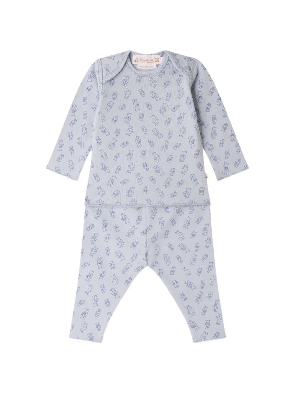 Bonpoint Set T-shirt e pantaloni Timi - Blu