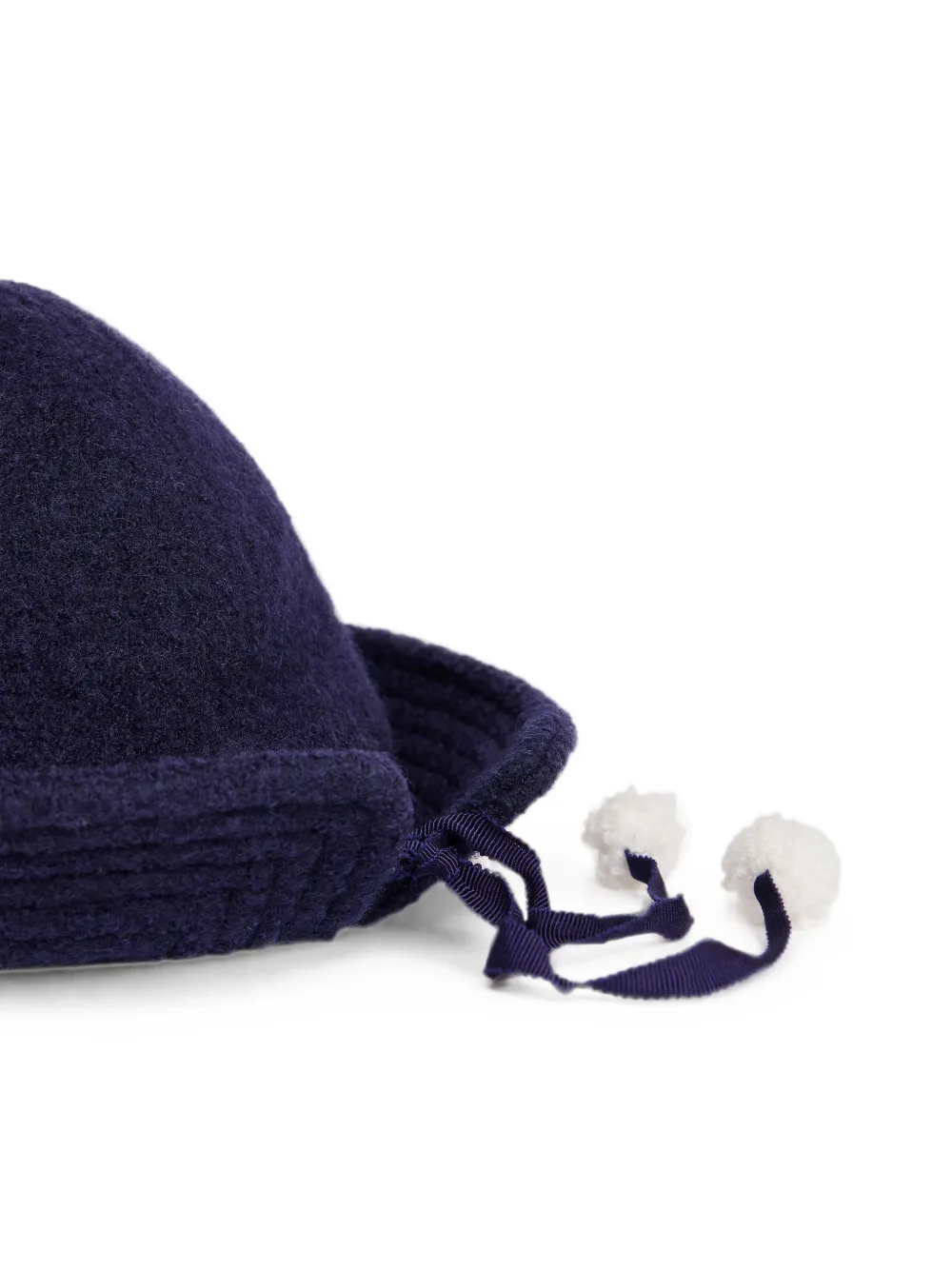 Bonpoint Mylina hoed met pompon Blauw