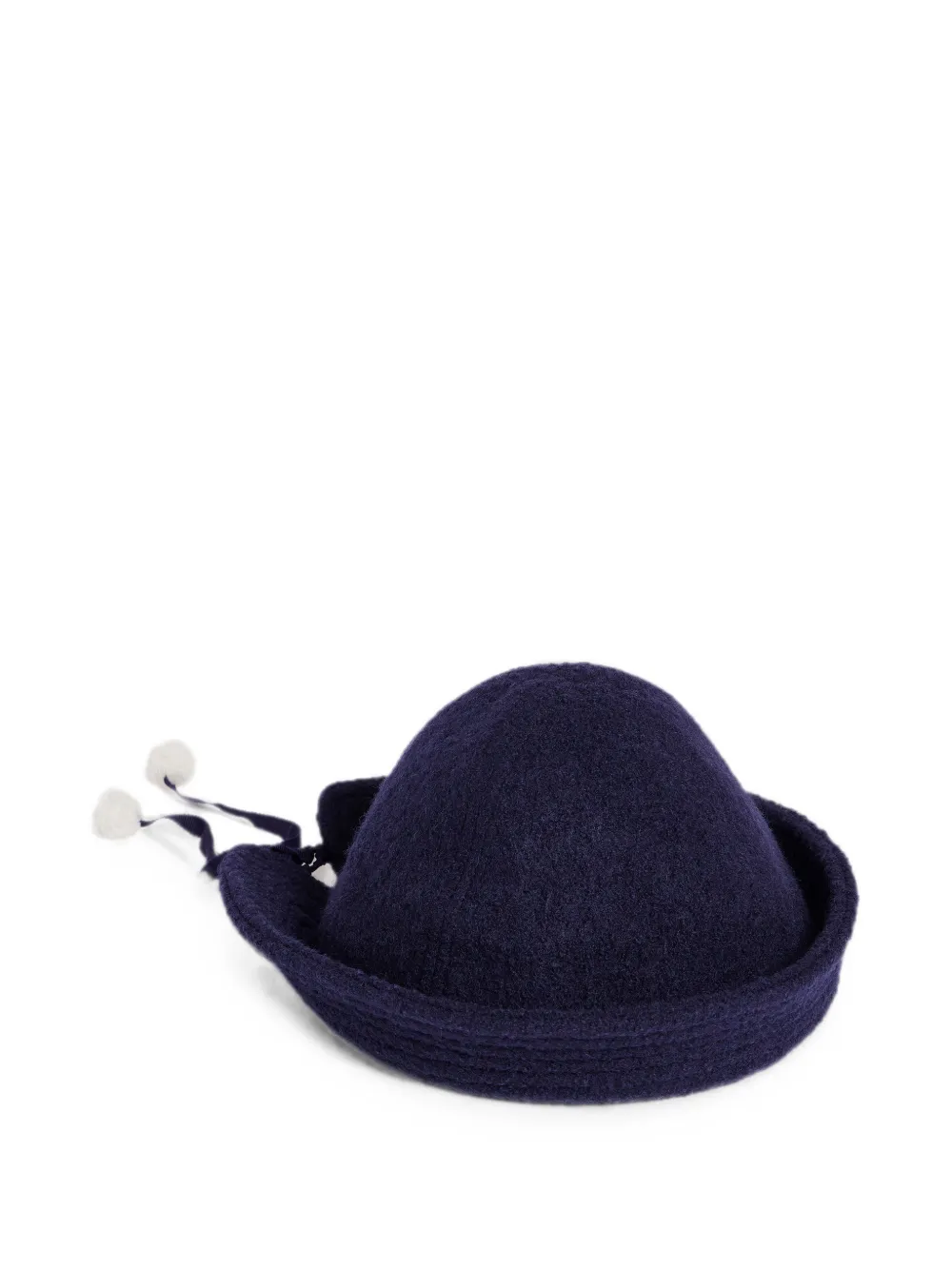 Bonpoint Mylina hoed met pompon Blauw