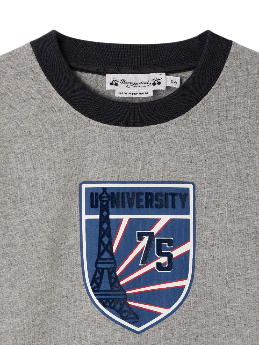 Bonpoint T-shirt met lange mouwen Grijs
