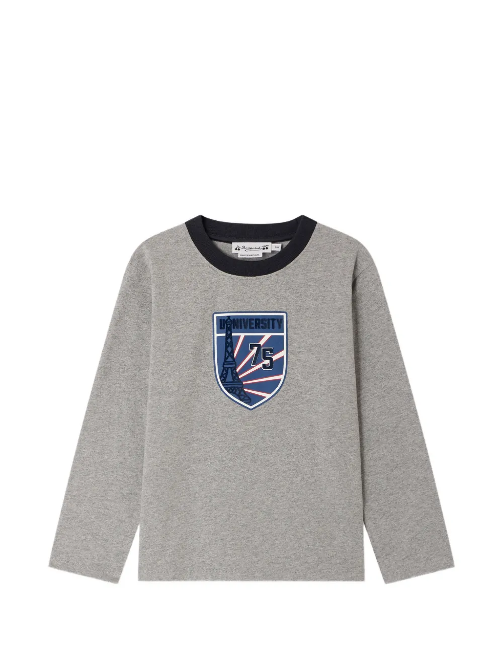 Bonpoint T-shirt Tadda a maniche lunghe - Grigio
