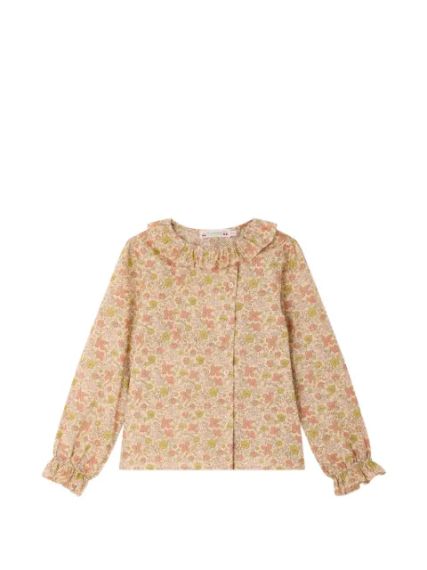 Bonpoint Melusina floral-print ruffled blouse