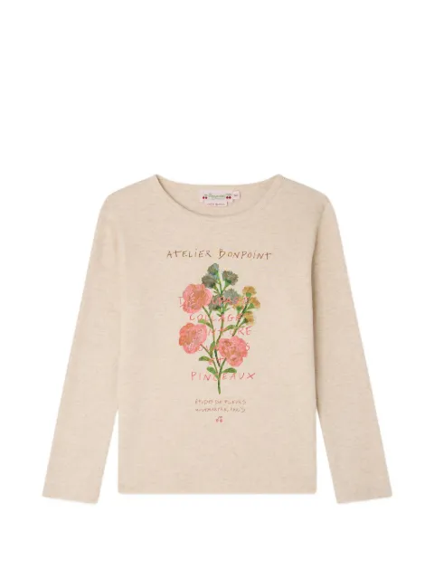 Bonpoint floral-print long-sleeve T-shirt