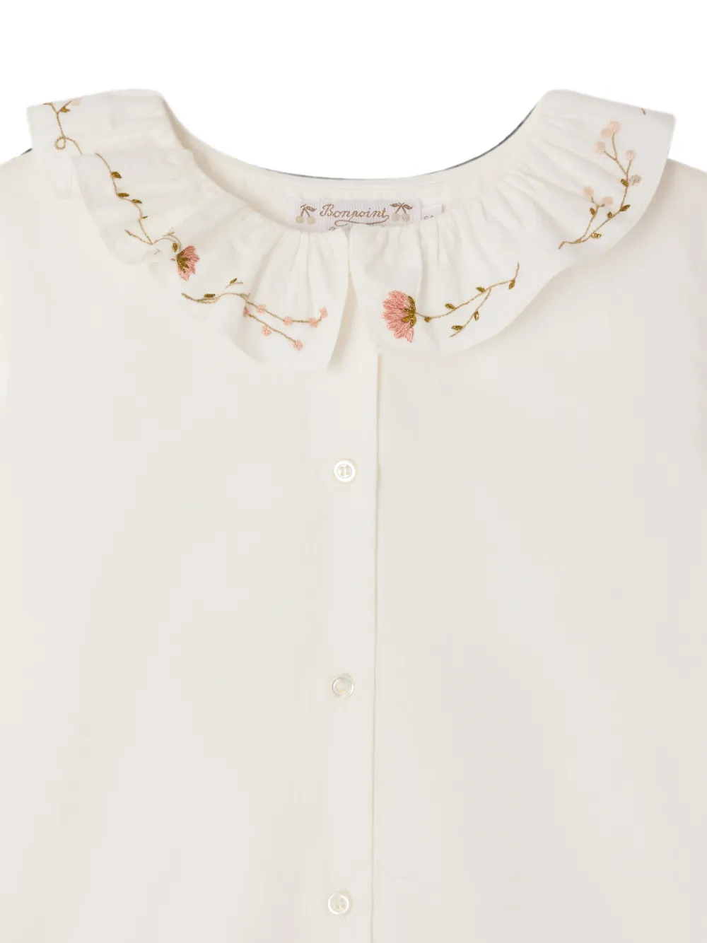 Bonpoint Jora shirt met ruches Wit