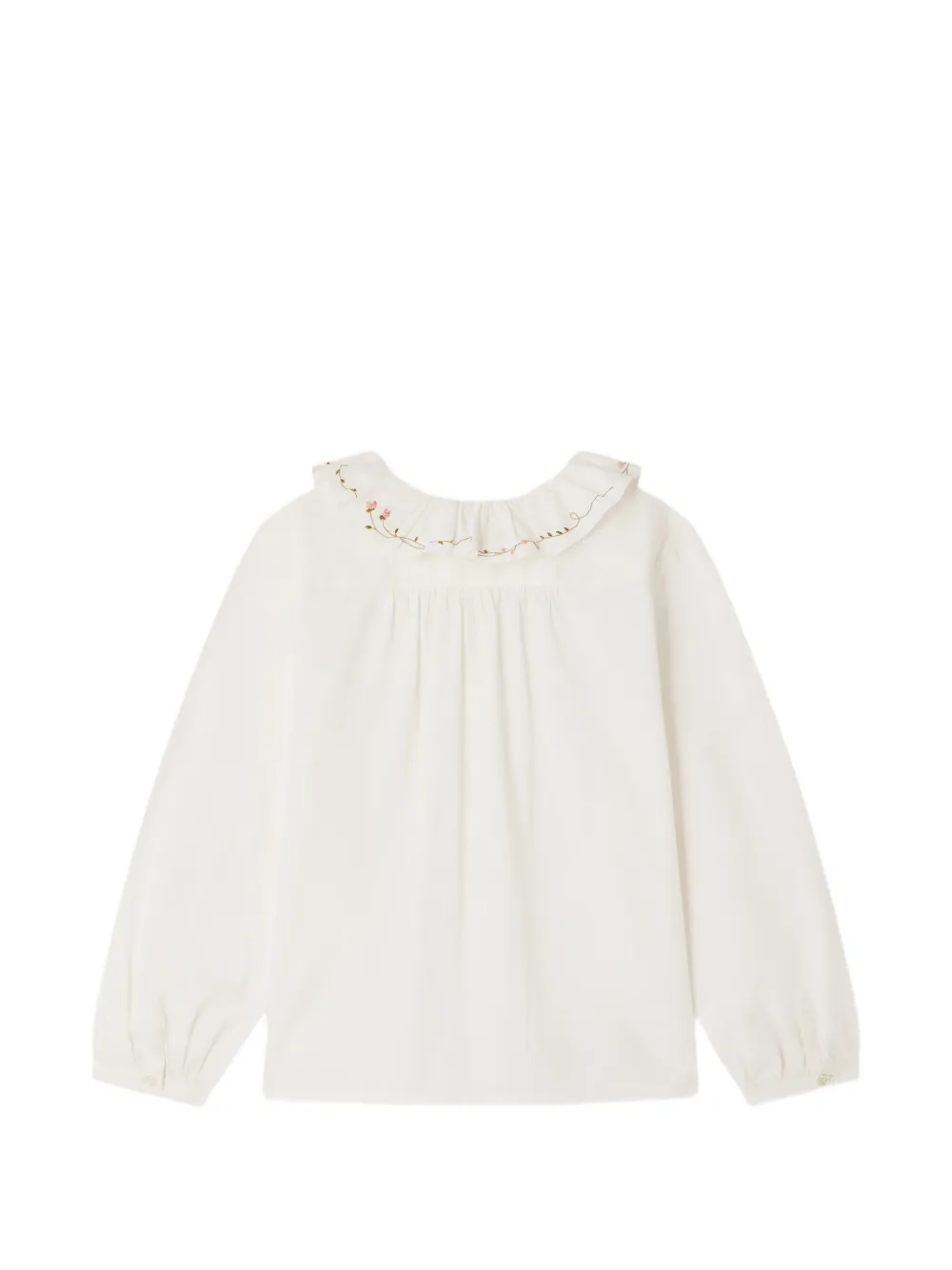 Bonpoint Jora shirt met ruches Wit