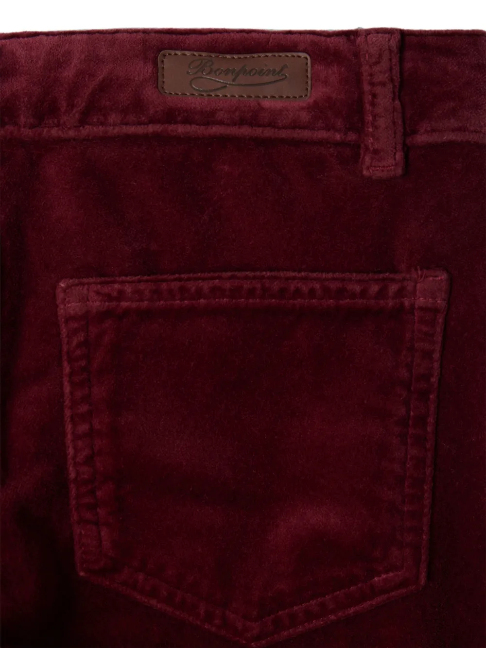 Bonpoint Gersande ribfluwelen broek Rood