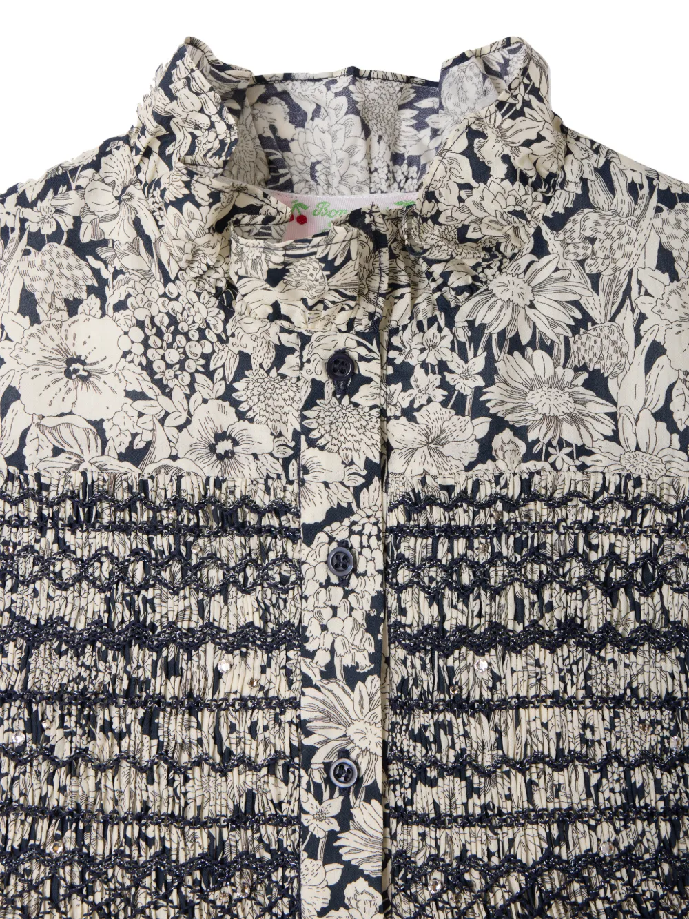 Bonpoint Marjolaine jurk met bloemenprint Wit