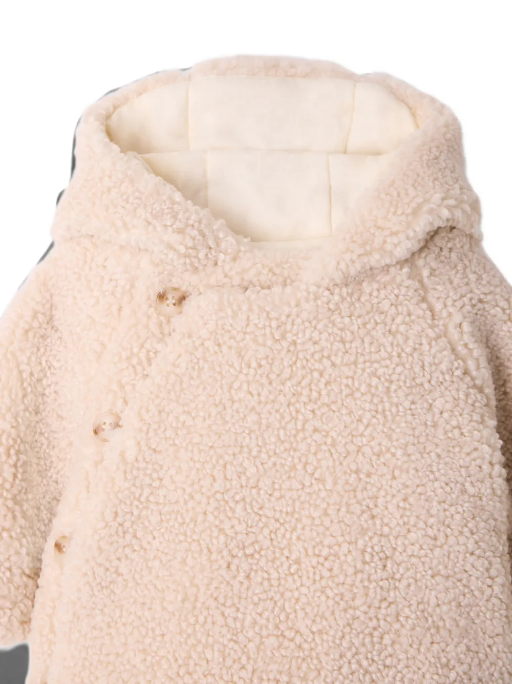 Bonpoint Thala fleece jack met capuchon Beige
