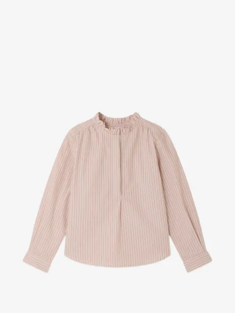 Bonpoint ruffled striped blouse