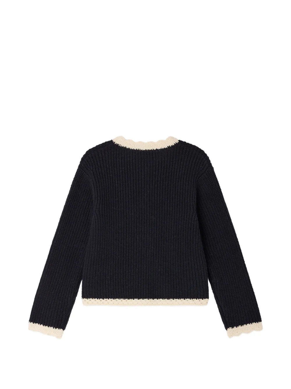 Bonpoint Marlys vest met gewelfde afwerking Blauw