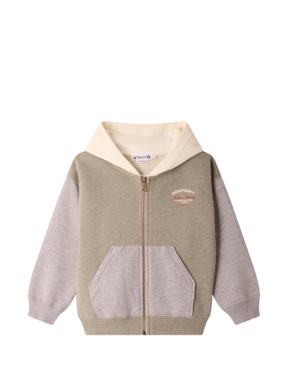 Bonpoint Elroy zip-up hoodie - Grün