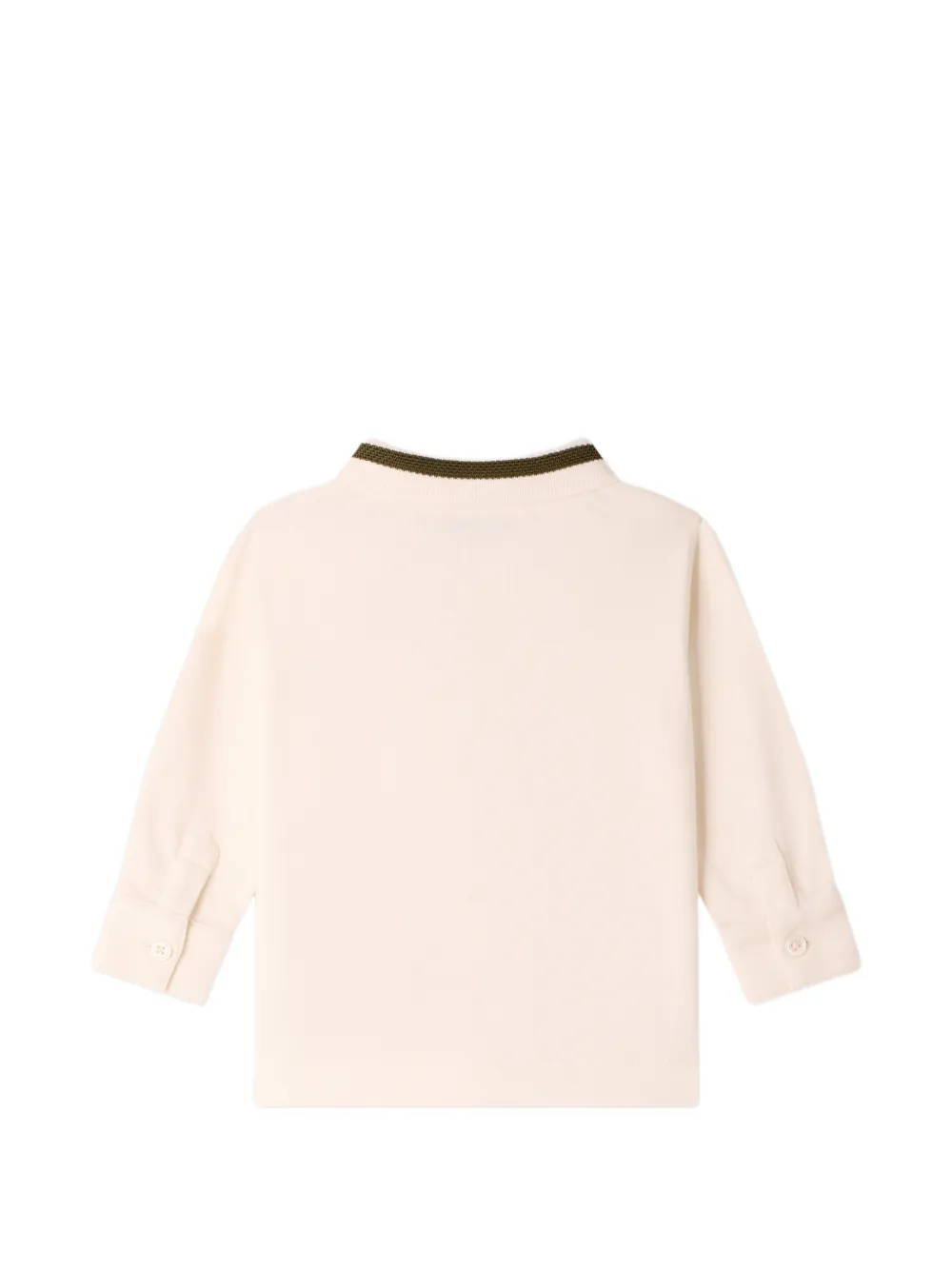 Bonpoint Poloshirt met logopatch Beige