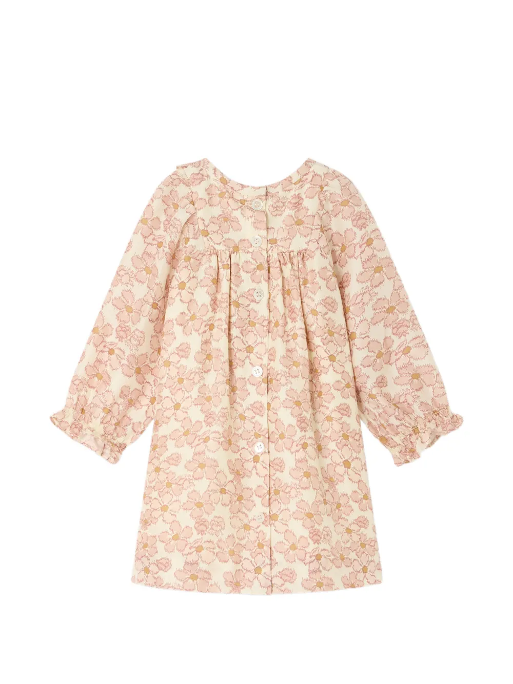 Bonpoint Maelia zijden jurk Beige