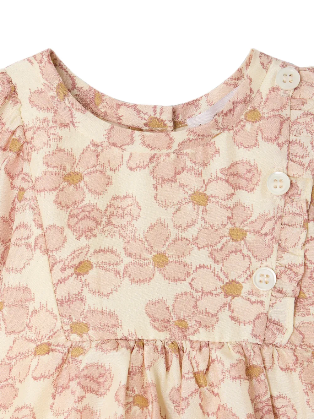 Bonpoint Maelia zijden jurk Beige