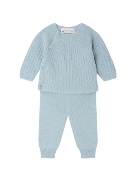 Bonpoint Ging cardigan and trousers set