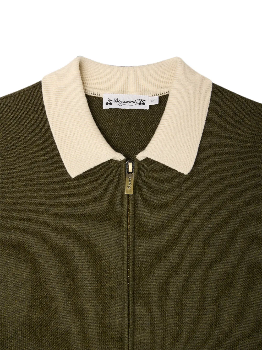 Bonpoint Vest met rits Groen