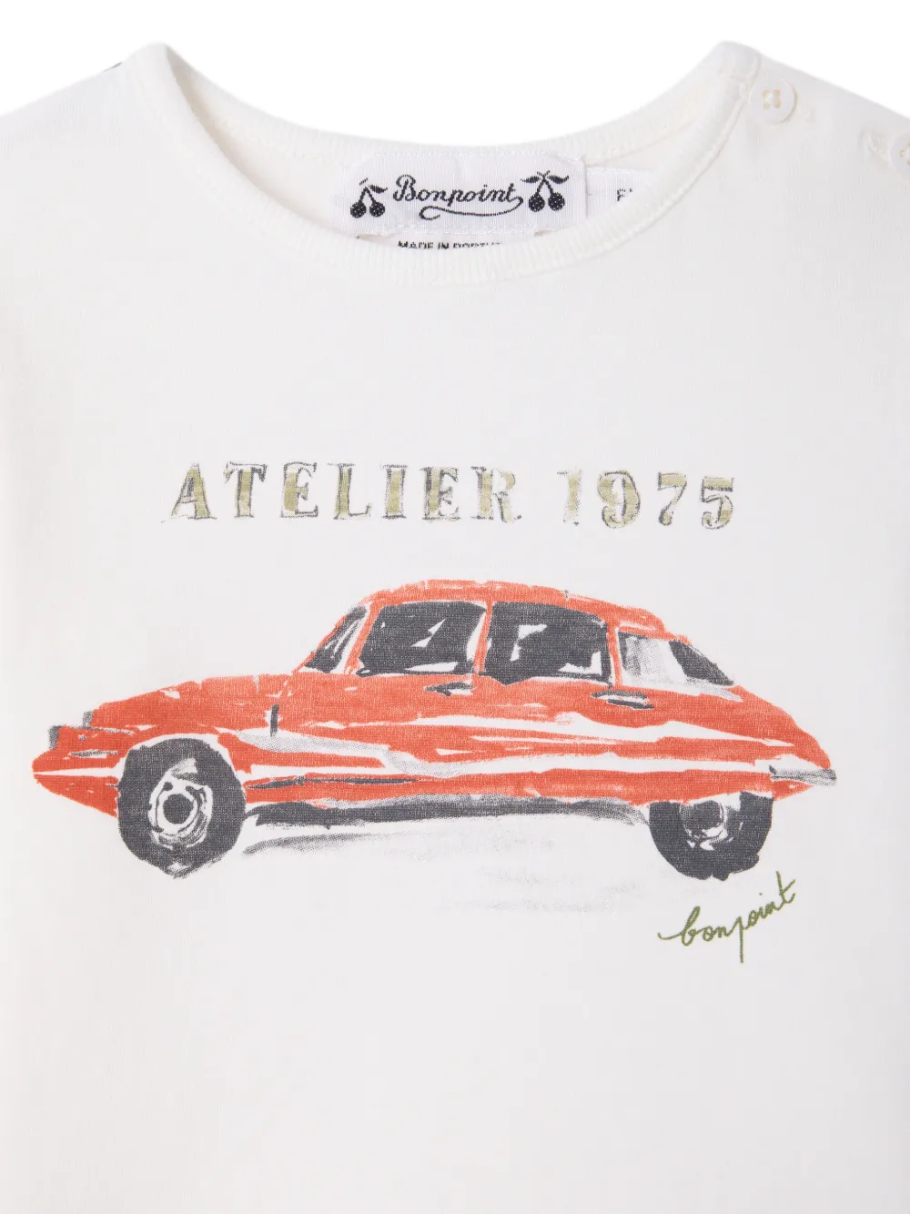 Bonpoint Tahsin T-shirt met grafische print Wit