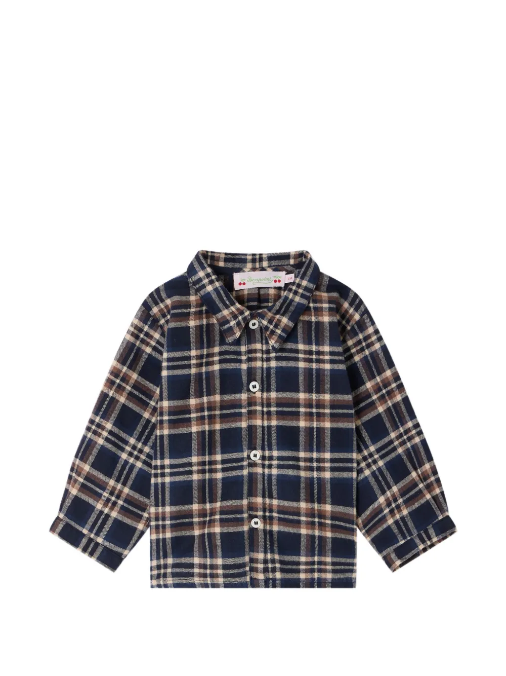 Bonpoint Camicia Nathan a quadri - Blu