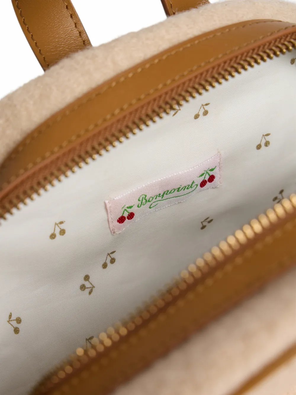 Bonpoint Kasjmier rugzak verfraaid met kristallen Beige