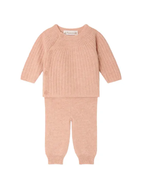 Bonpoint Ging sweater and trousers set