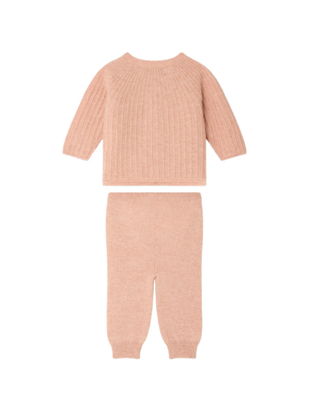 Bonpoint Ging trui en broek Roze