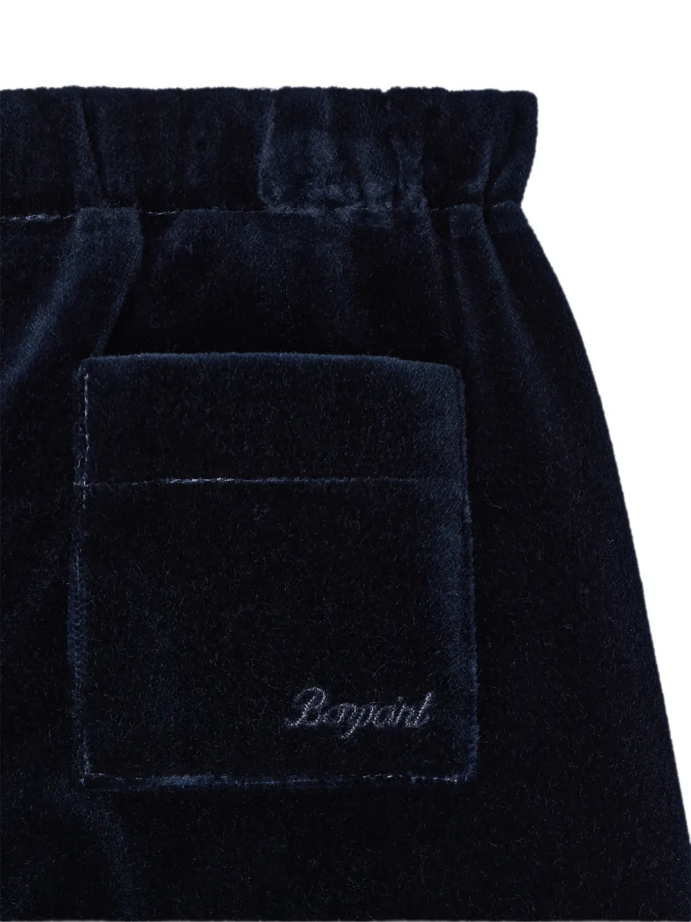 Bonpoint Dandy broek met fluwelen afwerking Blauw