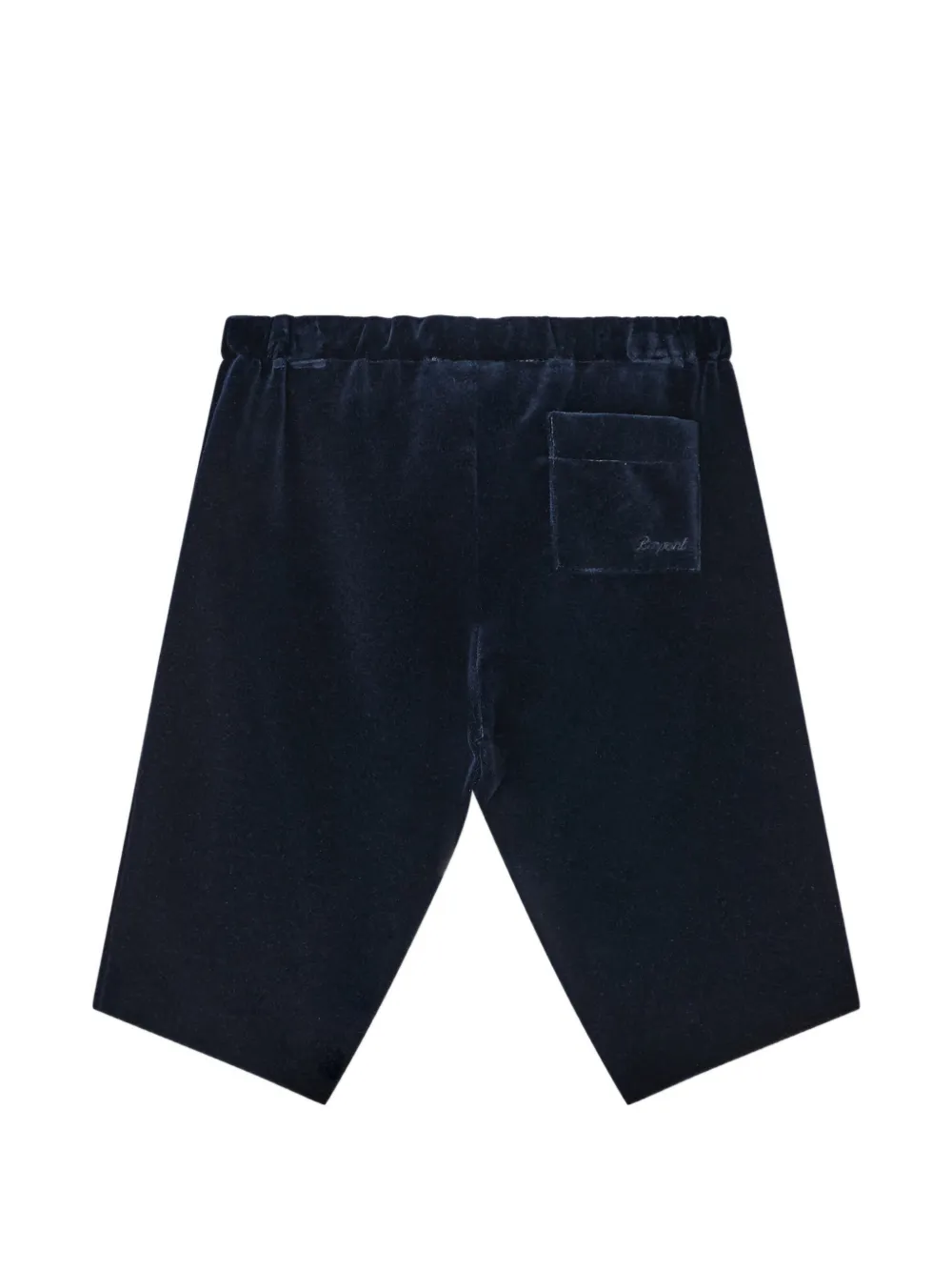 Bonpoint Dandy broek met fluwelen afwerking Blauw