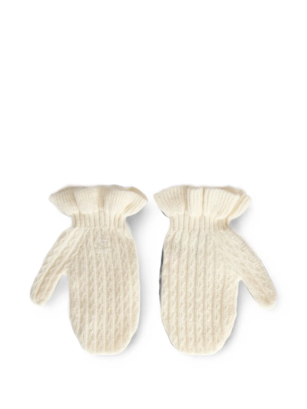 Bonpoint Meryn cable-knit mittens - Toni neutri