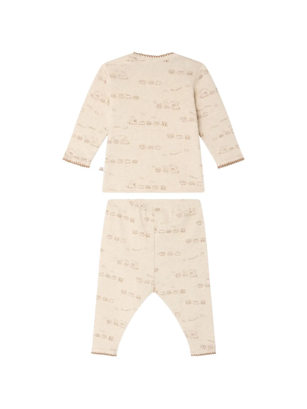 Bonpoint Timini T-shirt en broek Beige