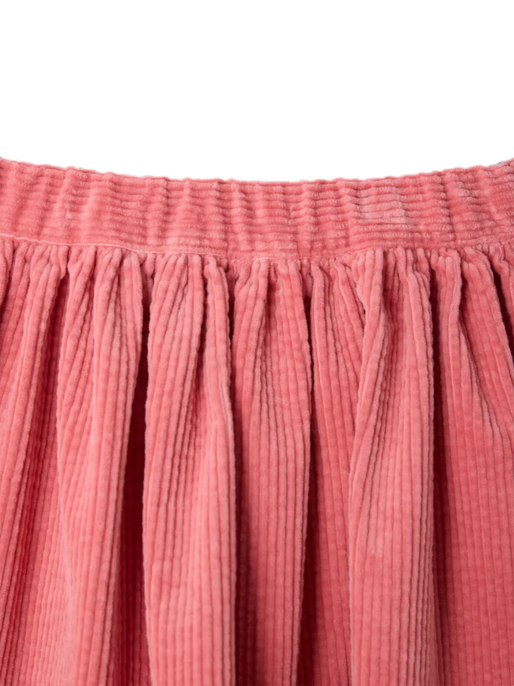 Bonpoint Suzon ribfluwelen rok met plooien Roze