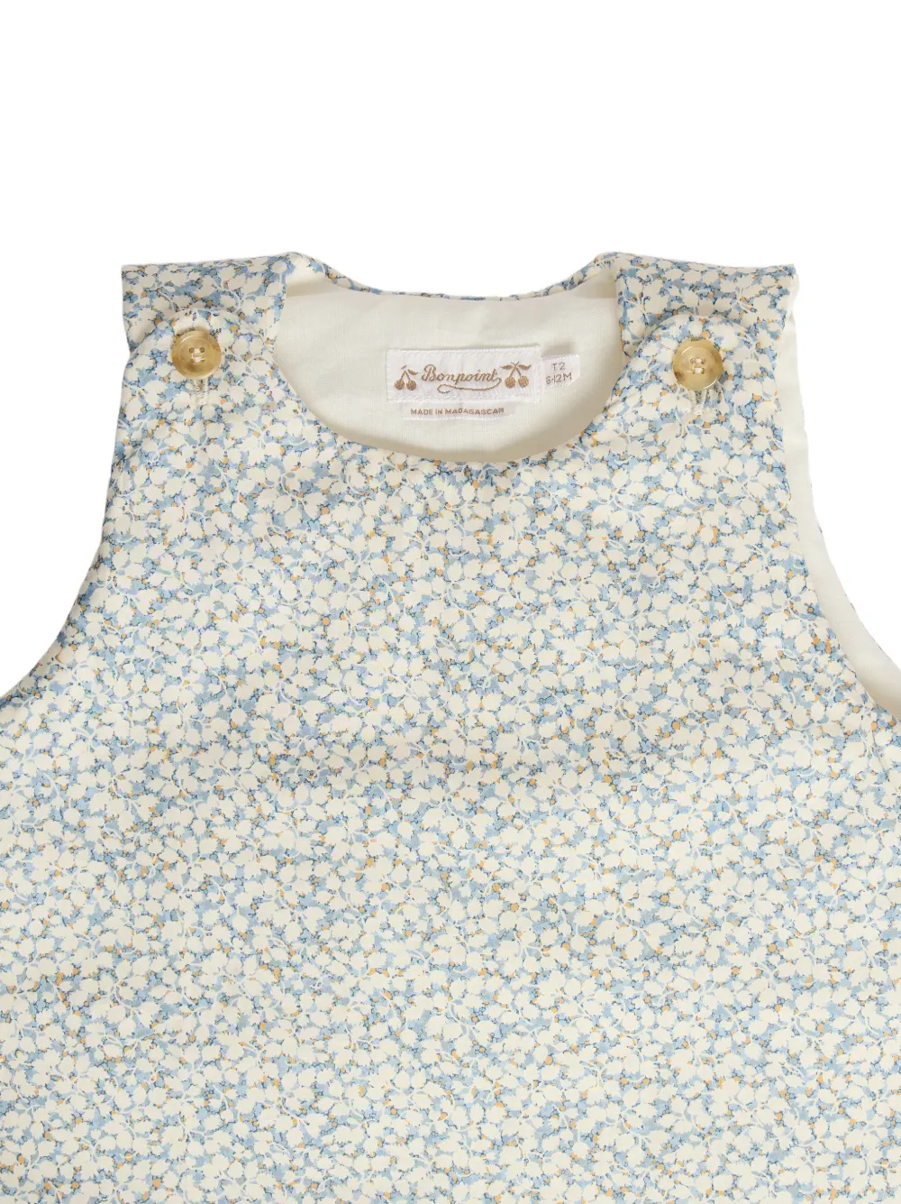 Bonpoint Joujou slaapzak met bloemenprint Beige