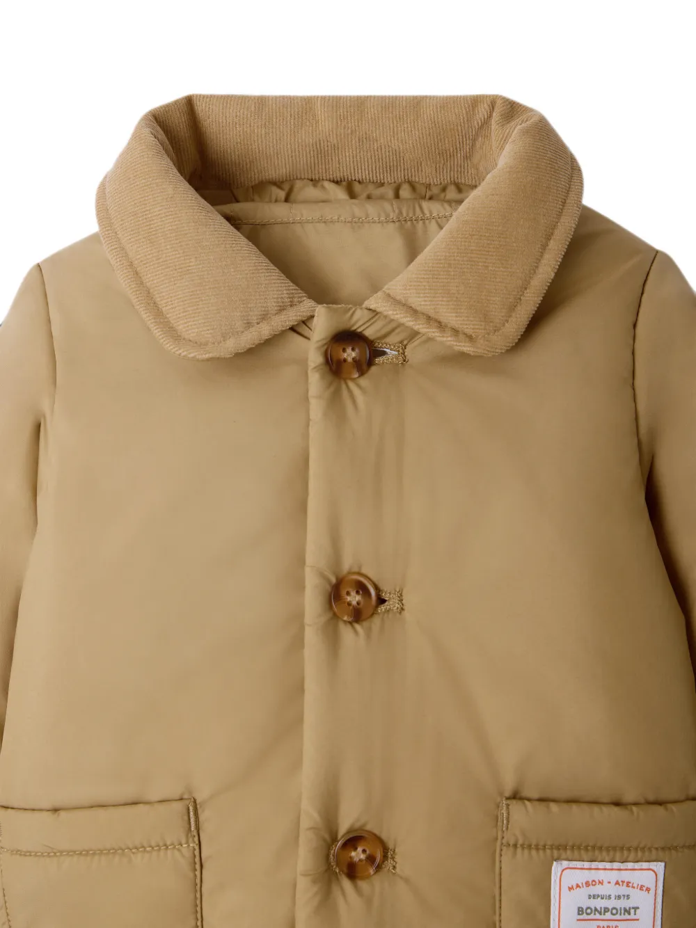 Bonpoint Joseph jack met afneembare capuchon Bruin