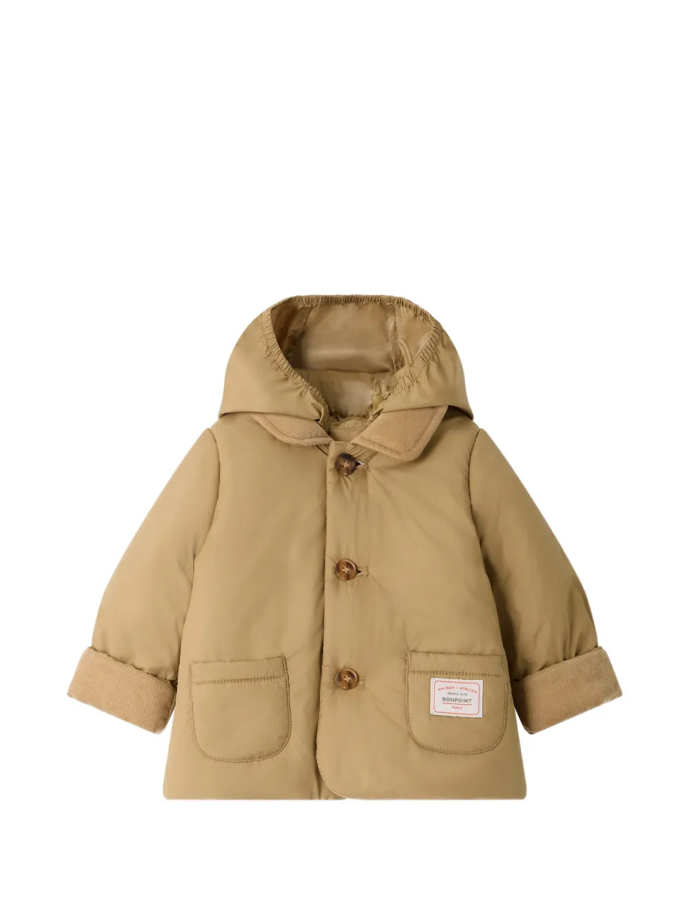 Bonpoint Joseph jack met afneembare capuchon Bruin
