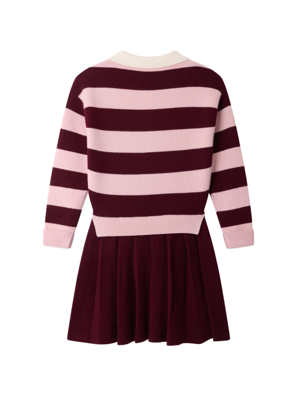 Bonpoint Geplooide jurk Rood
