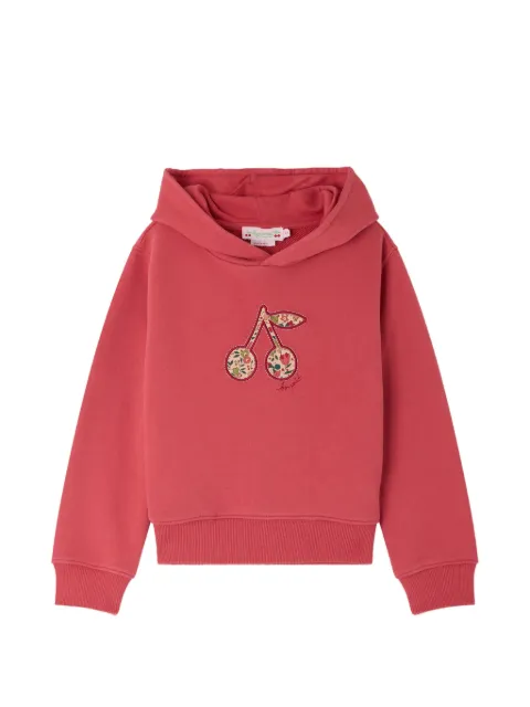 Bonpoint cherry-patch hoodie