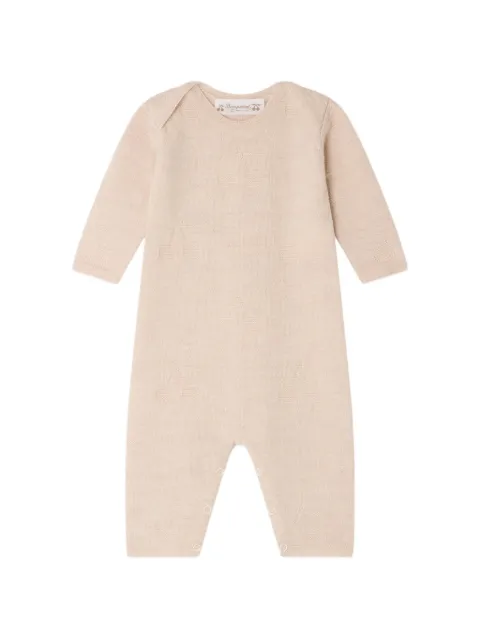 Bonpoint Elin cherry-jacquard romper