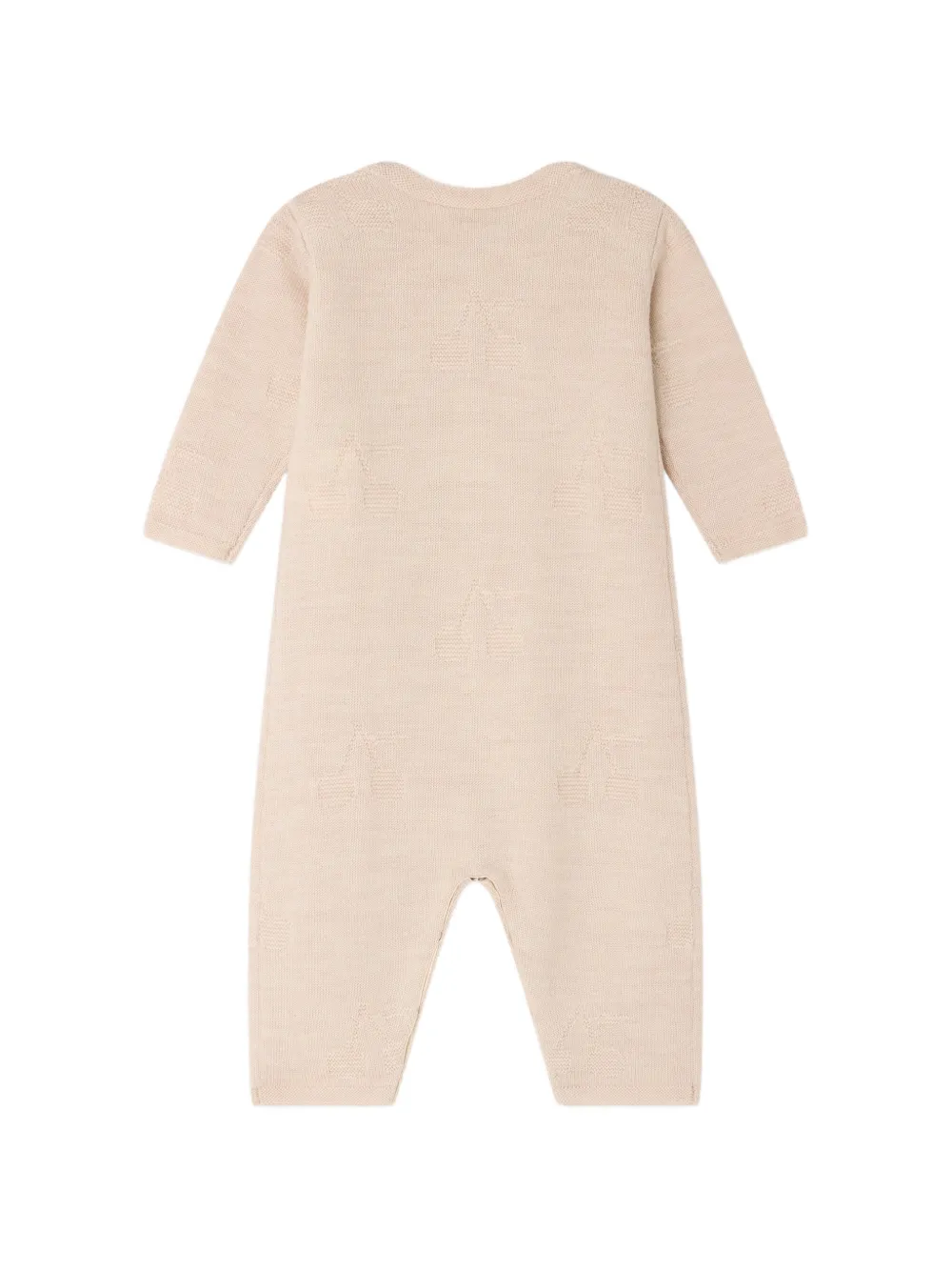 Bonpoint Elin romper met kersen-jacquard Beige