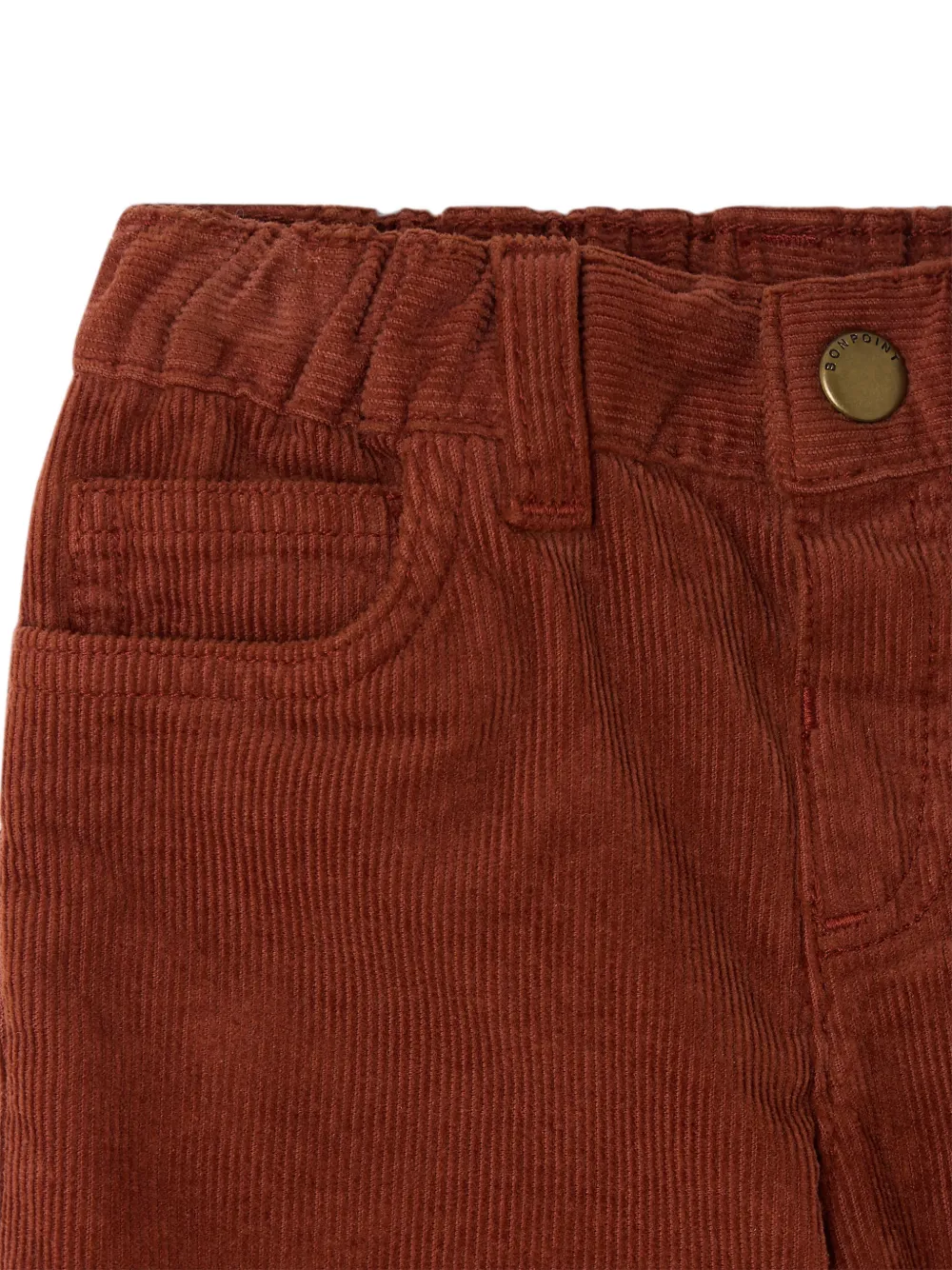Bonpoint Jeliott ribfluwelen broek Bruin
