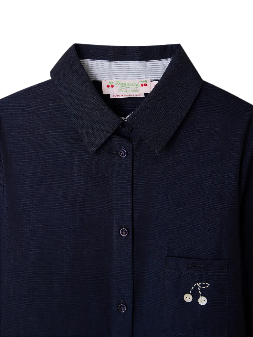 Bonpoint Maribelle jurk met plooien Blauw